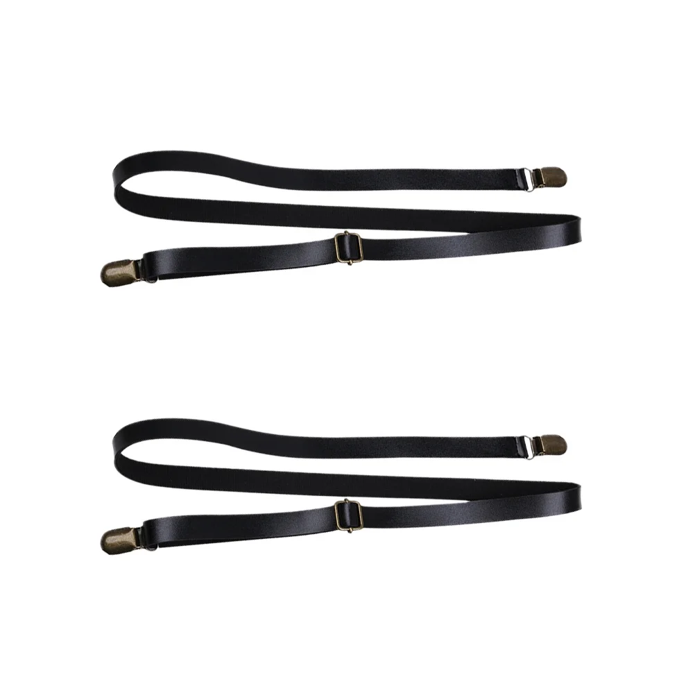 2 個のクリップ プレミアム クラフト パンツ サスペンダー 子供用 長さ調節可能 滑り止めブレース 幼児用 滑らかな質感