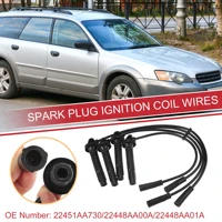 UXCELL 4 Uds Cable de bujía Cable de bobina de encendido No.22451AA730 para Subaru Baja Outback