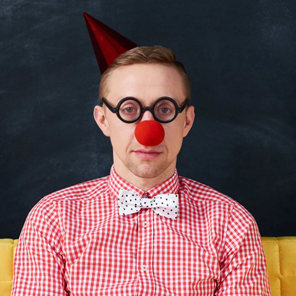 50mm Spons Clown Neus Clown Neus Rode Spons Ballen Rood Zacht voor Rode Neus Dagfeest Grappig Stage Performance Rekwisieten Circusbenodigdheden