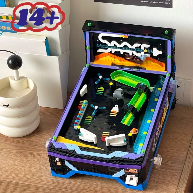 In Stock 2274PCS Machine Building Set Marble Arcade Pinball Building Blocks Toys for Fans of Retro Gamer Birthday Surprise Gifts