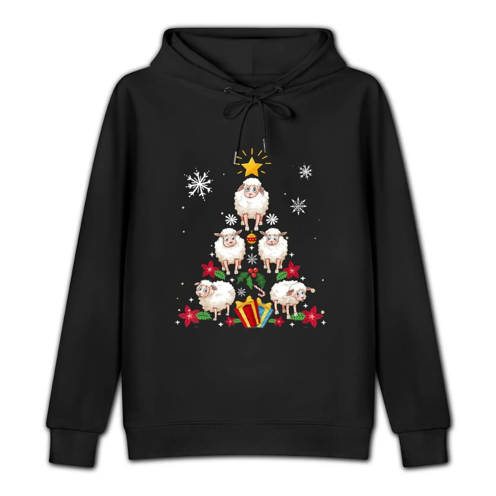 Grappige Schapen Kerstboom Leuke Pullover Hoodie Japanse stijl mannelijke kleding heren wintertrui herfst hoodie