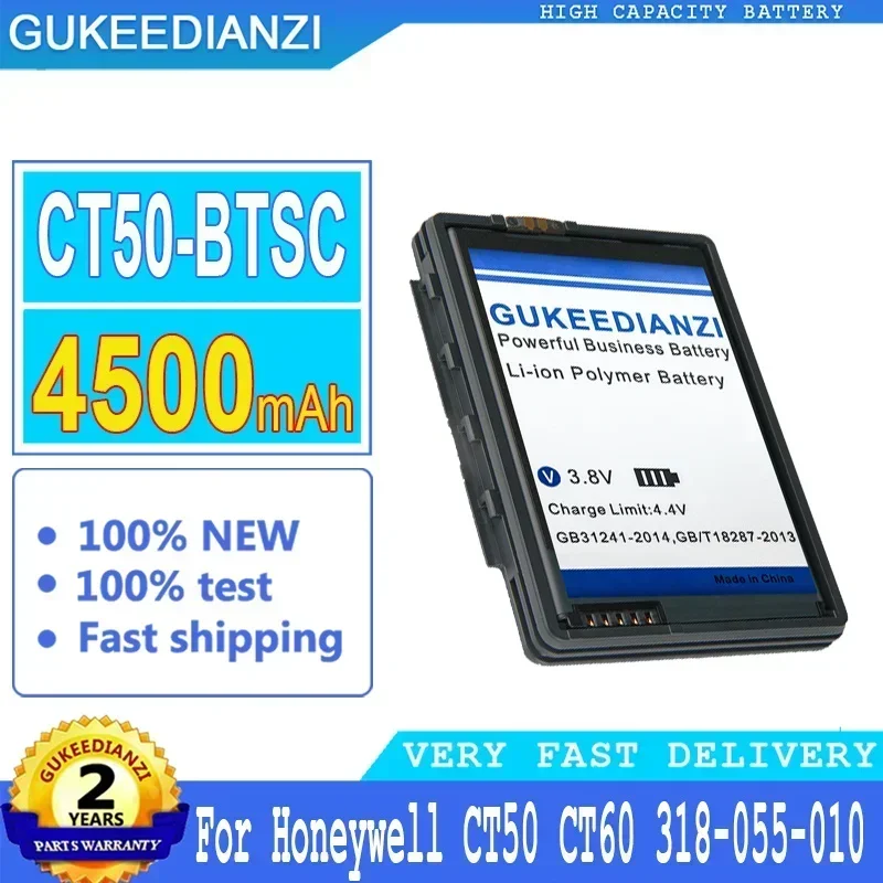 

Перезаряжаемый переносной аккумулятор 4500mAh CT50-BTSC для Honeywell CT50 CT60 318-055-010, сменные батареи