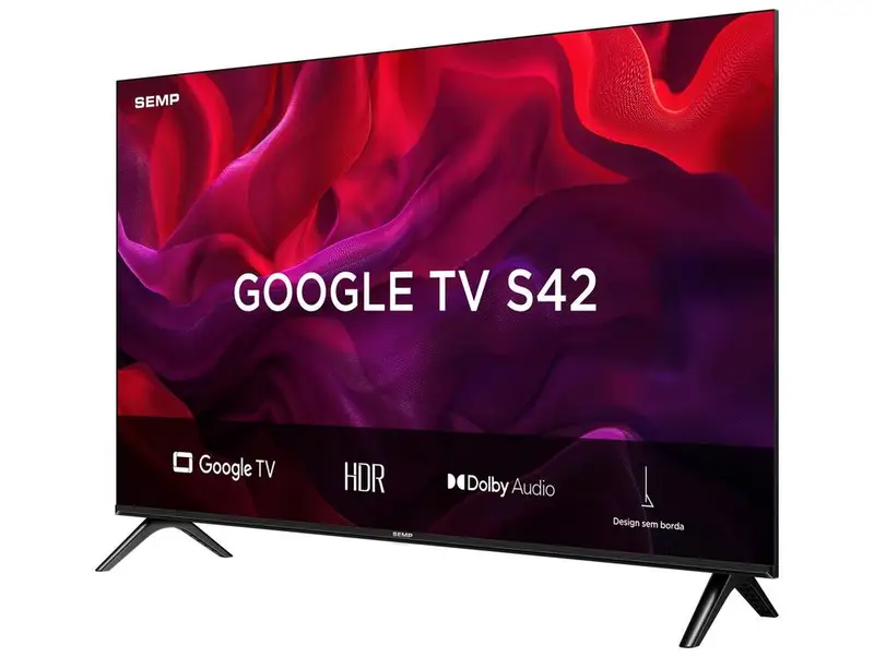 Smart TV 43" Full HD LED Semp S42 com Google TV e 2 HDMI — foto 3