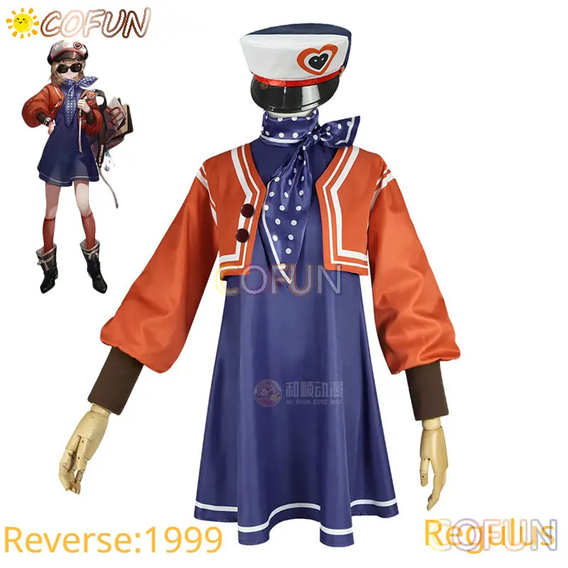 

COFUN Game Reverse:1999 Regulus Cosplay Costume Women Dress Suit With Hat Halloween Cute Party Uniforms Anime Clothing