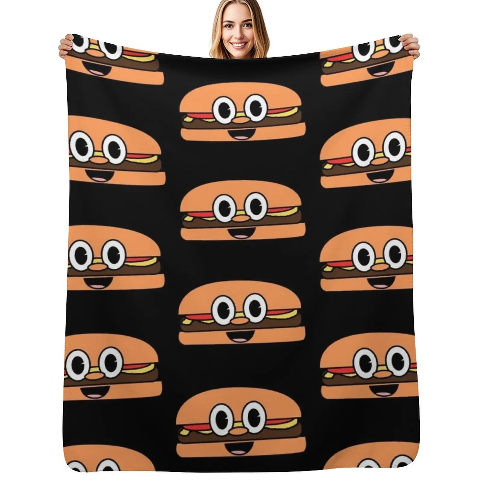 

Bobs burgers fox Cute Burger Throw Blanket sofa bed Summer Beddings Sofa Throw bed plaid Blankets