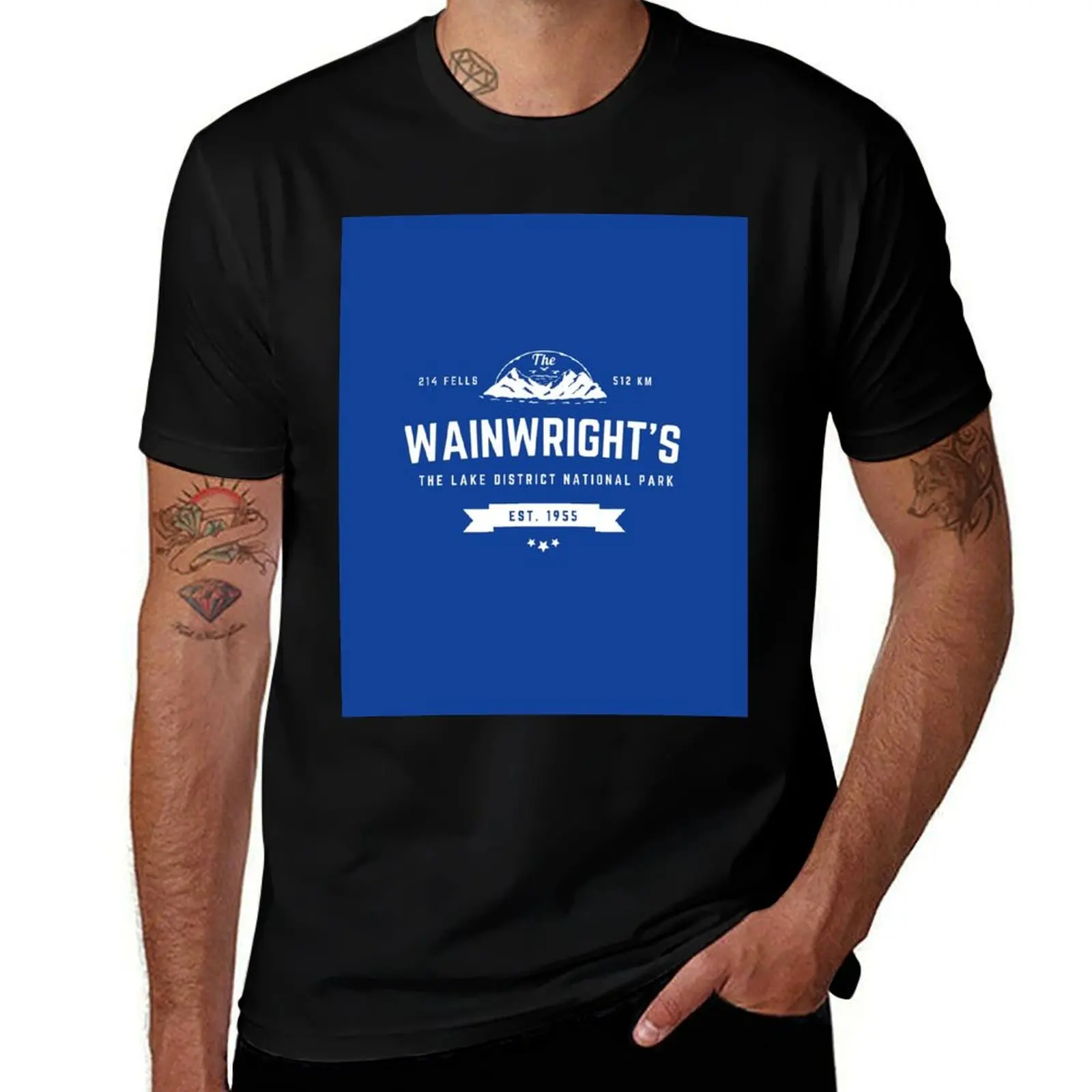 

Wainwright - Lakeland Fells - 214 - Hiking T-Shirt shirts graphic tees graphic t shirt vintage sweat shirts graphic tee men