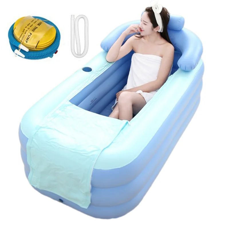 

Portable Folding Bathtub Swimming Pool Insulation Family Bathroom SPA Tub inflatable portable bathtub PVC inflatable pool