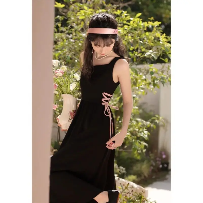 2023 Women Matching Sets French Graceful Pink Slim Coats Bandage Vest Dress Suits Spring Autumn Lady Evening Party Gown Outfits