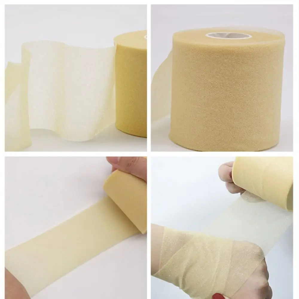 Film auto-adhésif pré-rond utile pour la peau, ruban athlétique, bandage en mousse, bandage en éponge, sous-enveloppe, coude, genou, sport