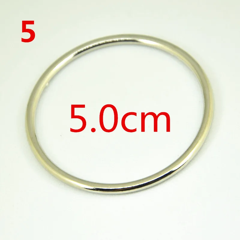 10pcs 20mm/25mm/30mm/40mm/50mm/60mm/70mm/80mm gunBlack Gold Circle Alloy Metal O Ring Shoes Bags DIY sewing Buckles Accessories