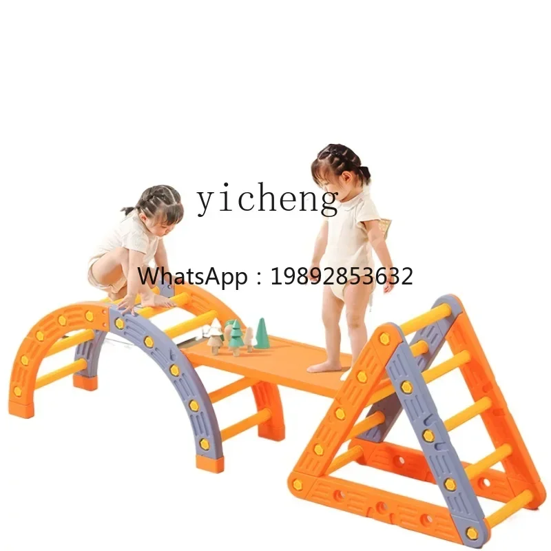 ZZ Children's Climbing Frame Slide Sensory Training Infant Household Baby Climbing Rack