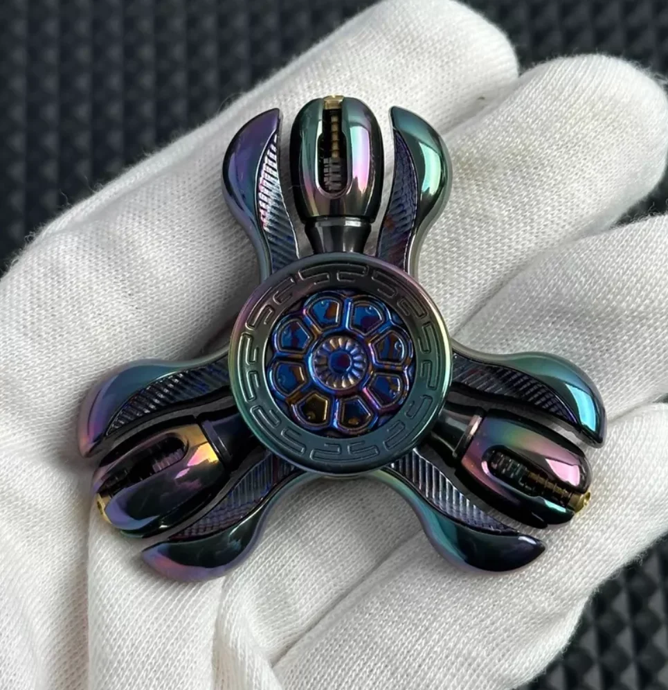 

Б/у EDC-спиннер Chimago Zirconium Rainbow, гироскоп для пальцев, антистресс-игрушка