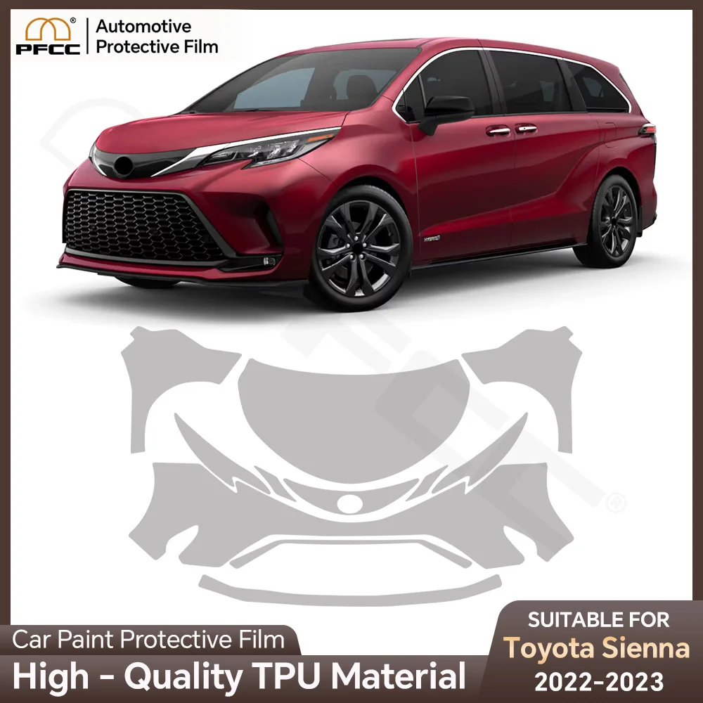 for Toyota Sienna 2022 2023 PPF Paint Protection Film Anti-Scratch Film Transpare Headlight Rearview Mirror Protective Film