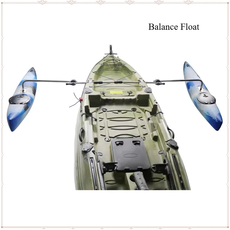 Customized Plastic Kayak Transport Cart Pedal Drive Fishing Canoe Trolley Portable Water Vessel Carrier Accessory