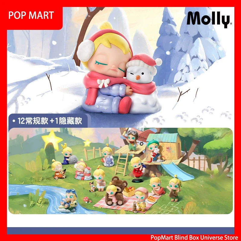 

POPMART Baby Molly My Huggable Discovery Series слепая коробка игрушки Kawaii аниме фигурка Caixa Caja Surprise Mystery Box куклы