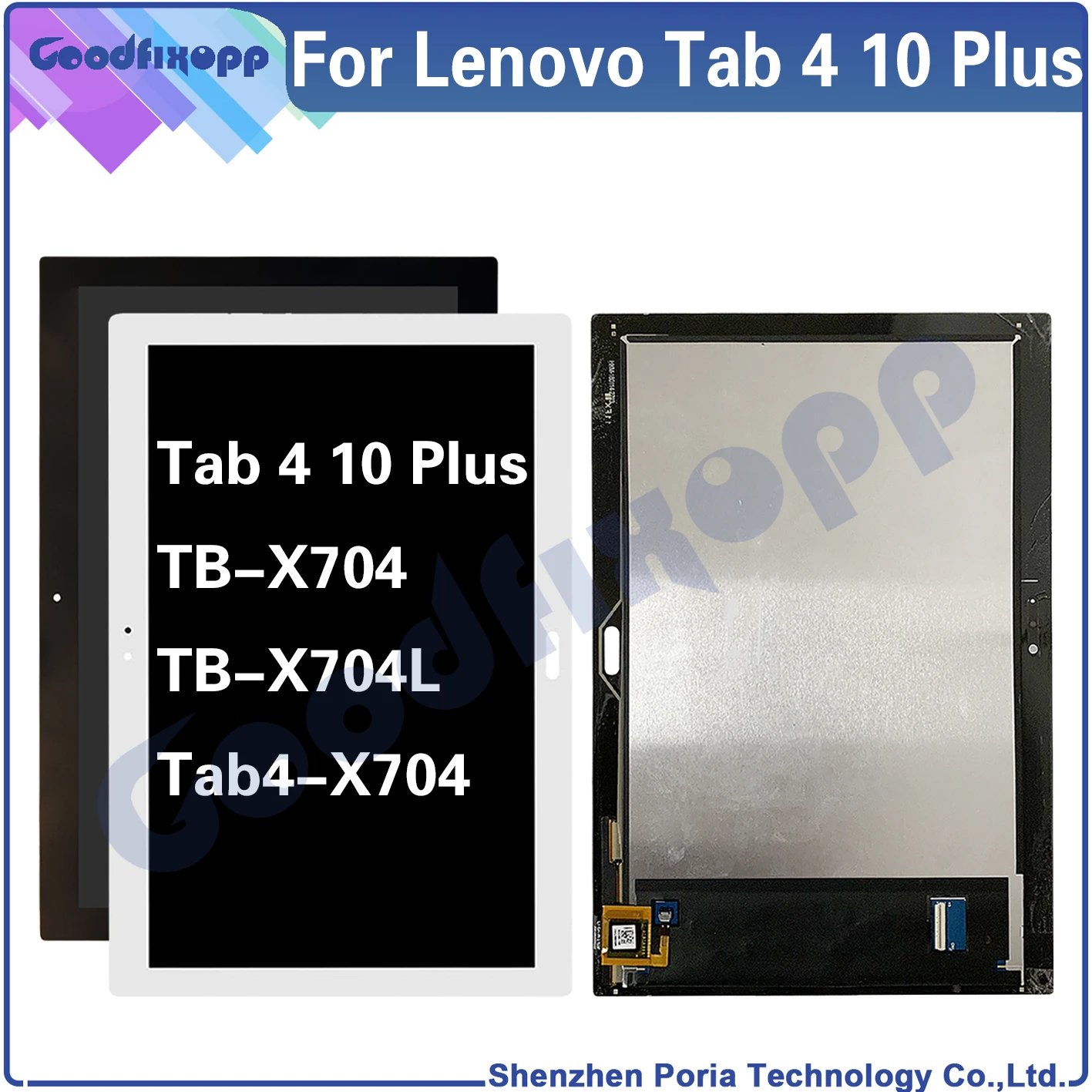 

For Lenovo Tab 4 10 Plus TB-X704 TB-X704L TB X704 Tab4-X704 LCD Display Touch Screen Digitizer Assembly Repair Parts Replacement