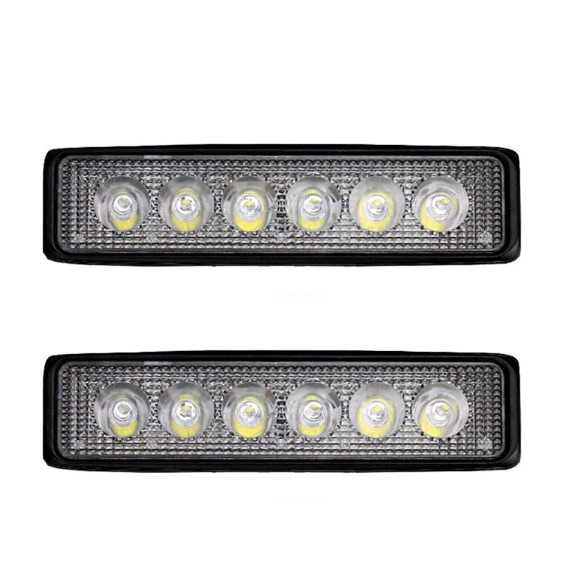 

1/2 шт. IP67-водонепроницаемый светодиодный рабочий фонарь, 18 Вт, супер яркий свет, 6000 К, автомобильный фонарь для мотоцикла/внедорожника, грузовика/вилочного погрузчика/