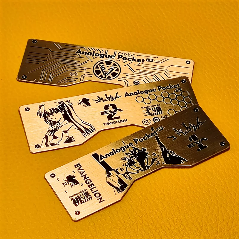 Gbasp 플립폰 에바 테마 아날로그 포켓 유니버설 메탈 백 스티커