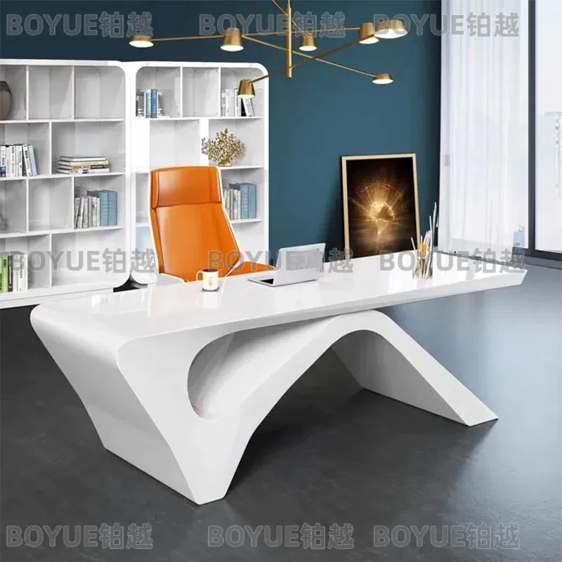for Painting Simple Fashionable Boss Table Creative Desk Supervisor Table Light Luxury Modern Manicure Consultation Table