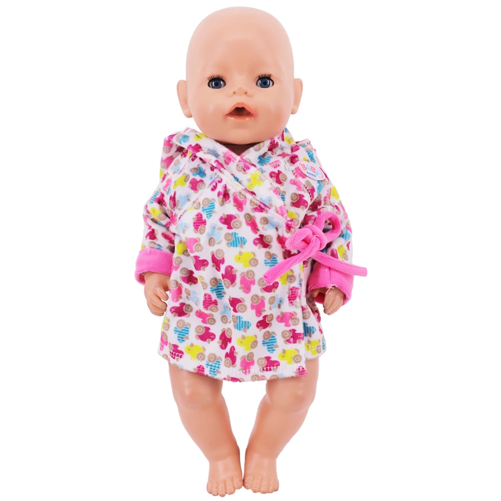 Ropa de muñeca rosa para bebé recién nacido, 43Cm, accesorios de ropa para muñeca americana de 18 pulgadas, juguetes para niñas, regalo de nuestra generación Nenuco