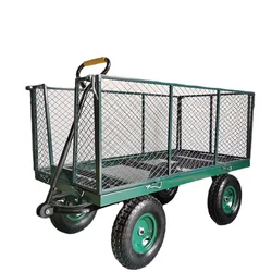 Large Size Four-Wheeled Handcart, Flatbed Trailer, Push Truck, Folding Stall, Pull Cart, Snack Stall