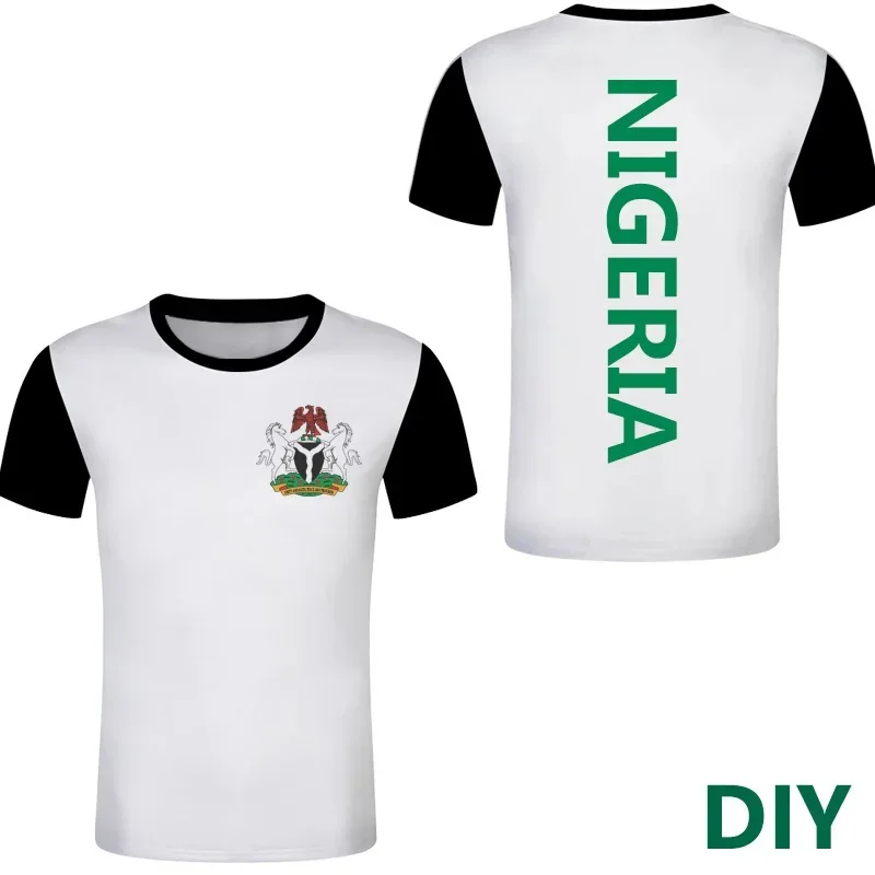 Nigeria Flag 3D Print Oversized T Shirt for Adult/kids Summer O-neck Short Sleeve Funny Tshirt Graphic Tees Football Jersey