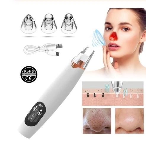 blackhead remover,Skin Care Pore Vacuum Acne Pimple Removal Vacuum Suction Tool Facial Diamond Dermabrasion Machine Face Clean