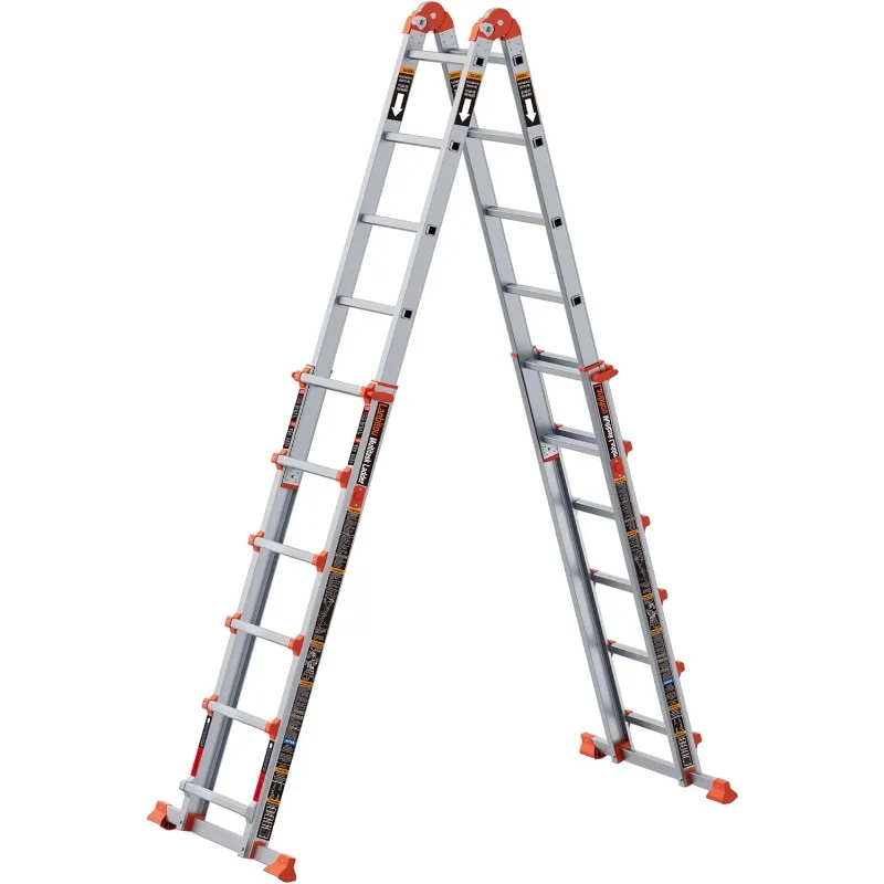 Ladder,6 Step Ladder Extension,22Ft Anti-Slip Multi Position Ladder, Storage Folding Ladder,330lbs Security Load Telescoping