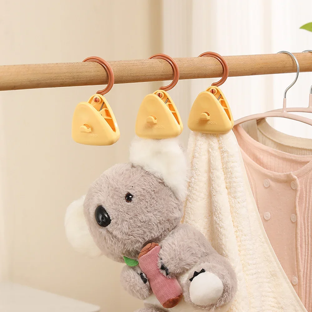 Multi-function Clothespin Plastic Multicolor Stacking Hanging Clip Windproof Non-marking Cloth Drying Clips Home Cabinet Storage