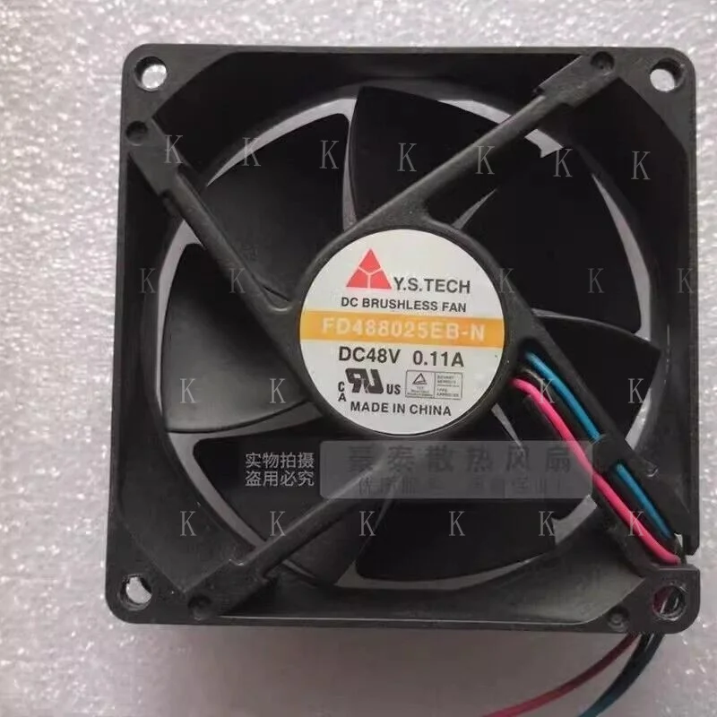 C FOR 1 pc. New FD488025EB-N 8025 DC48V 0.11A 8CM 3-Wire Cooling Fan #as