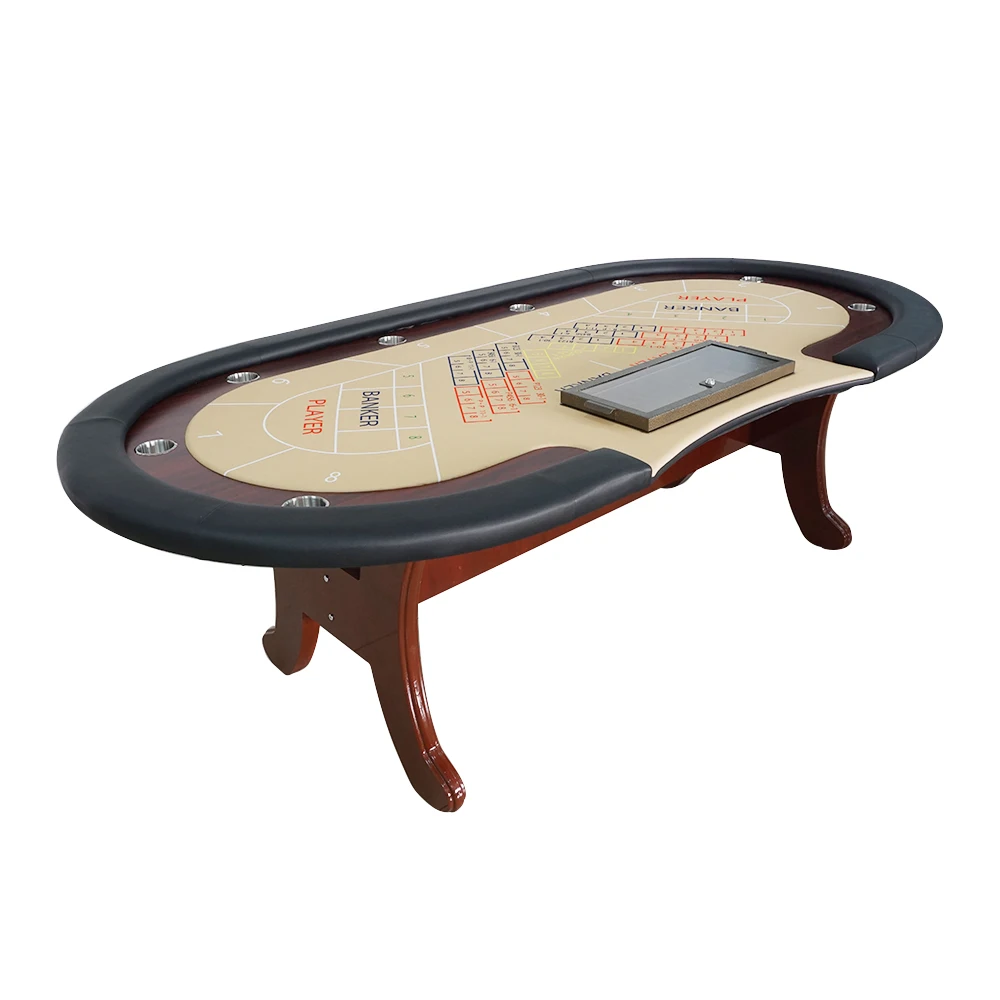 

Professional custom poker room table casino with LED lights