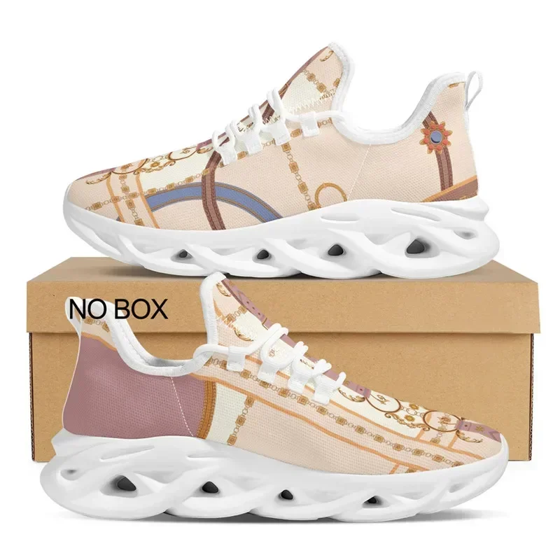 

Women Summer Shoe Golden Chain Luxury Print Couple 2022 Sandals Sneakers Scarpe Da Donna Walking Hombre Dropshipping