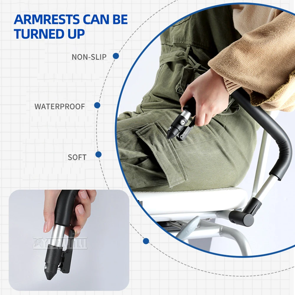 كرسي استحمام للحمام لكبار السن مع قضيب إمساك بالشفط يدعم الجلوس #5