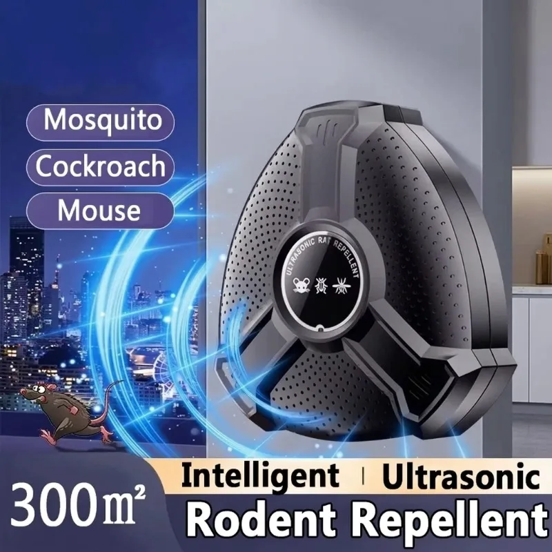 

Мощный ультразвуковой отпугиватель грызунов и тараканов для дома, кухни, склада, борьба с вредителями