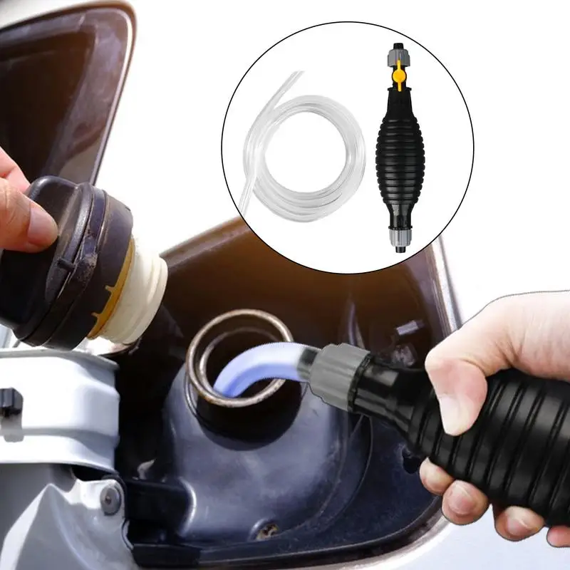 Fuel Transfer Pump Adjustable Manual Petrol Transfer Primer Hand Siphon Pump Portable Car Petrol Transfer Pump For Water petrol