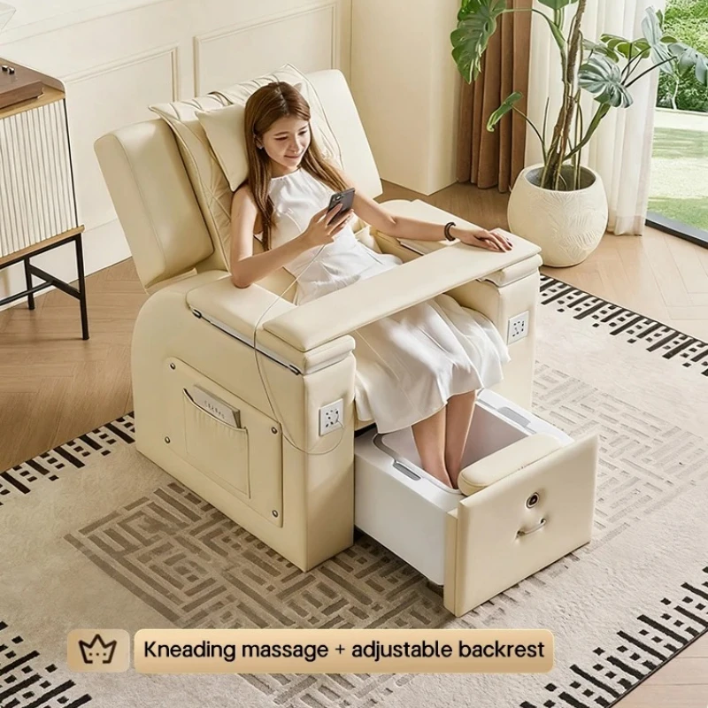 Foot SPA Massage Chairs, Nail Salon Sofa, Back Automatic Massage Chair, Pedicure Chair, Foot Massage & Nail Shop Furniture
