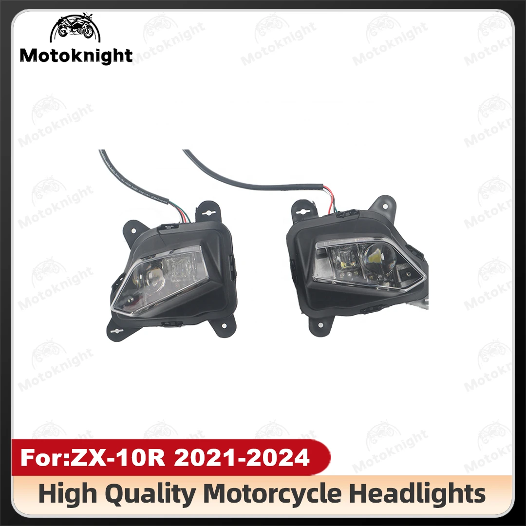 

Motorcycle Front Headlight Assembly Lamp For Kawasaki ZX-10R ZX10R 2021 2022 2023 Headlamp Head Light Pair