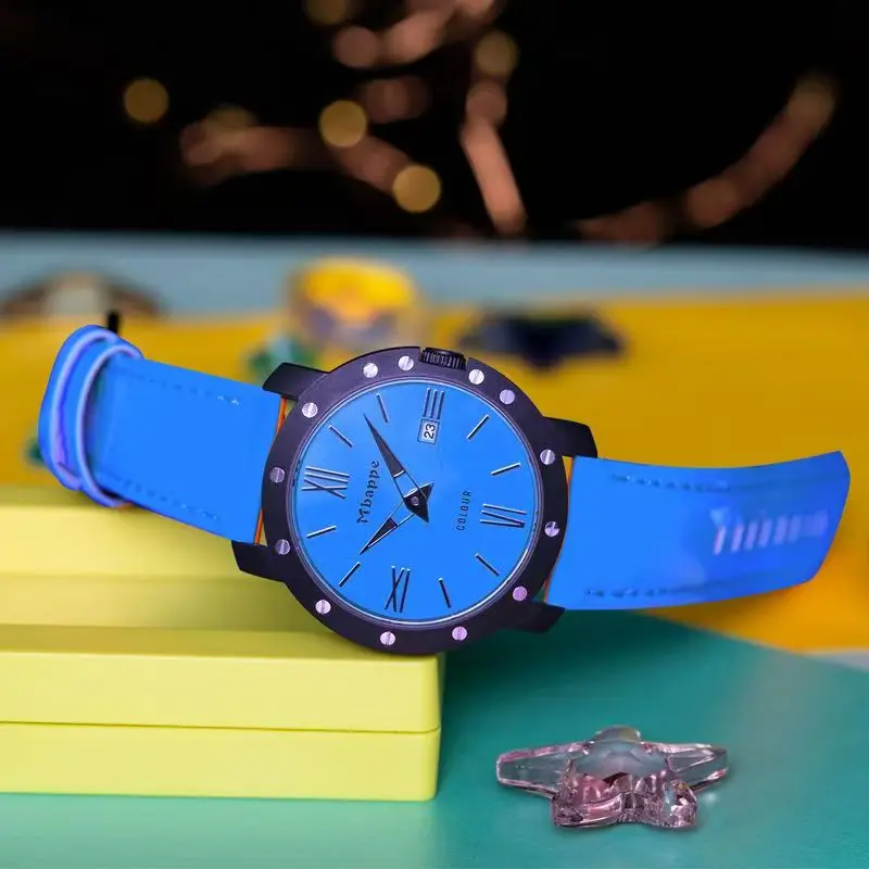 

MBAPPE New Stylish and Luxurious Women's Watch,A Luminous Dopamine-colored Sports Watch,Comes with A Free Spare Watch Strap