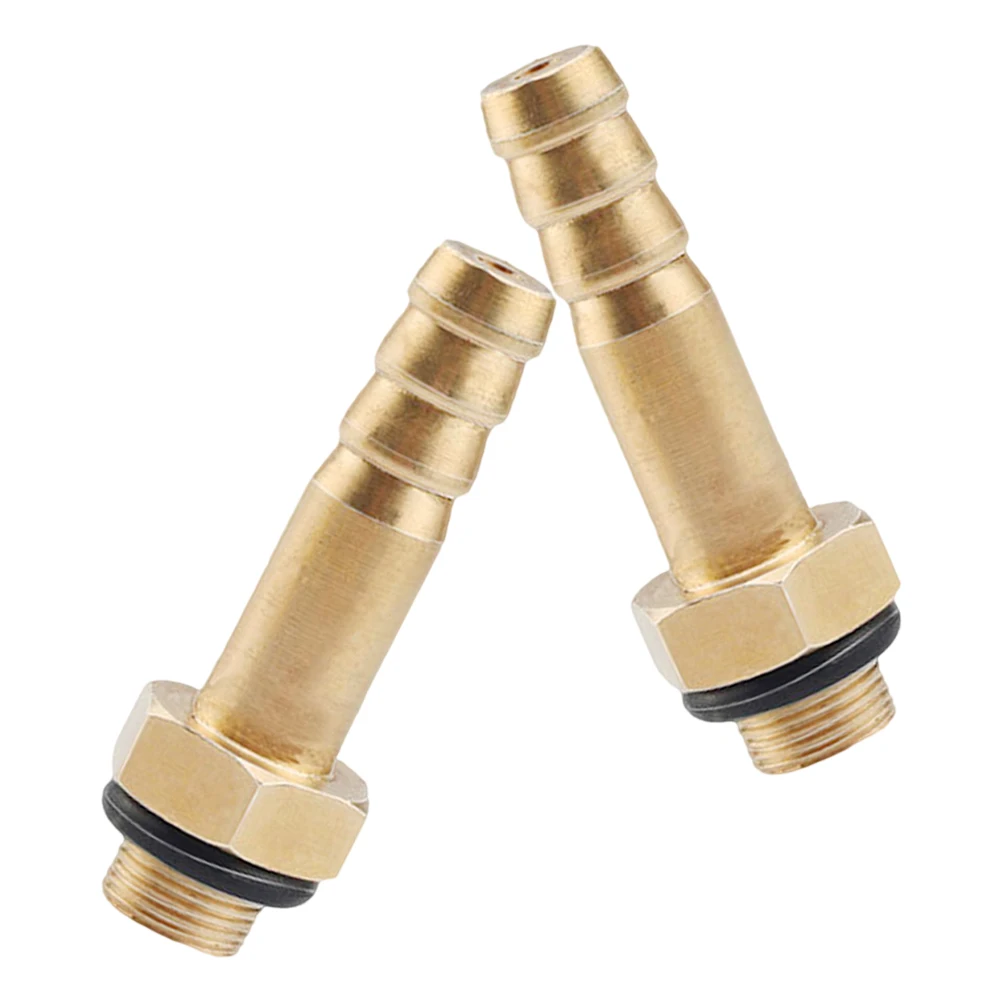 2pcs Brass Barb Tee Fittings Quick Connect Adapter 8Mm To 10Mm Rv Propane Tank Hose Converter Stove Heads Grill