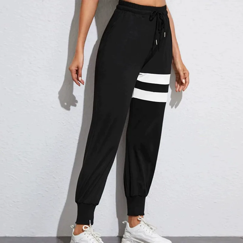 Fitness Sports Pants Women Elastic Waist Foot Quick Dry Loose Cycling Running Yoga Pants Female Streetwear Pantalon Femme