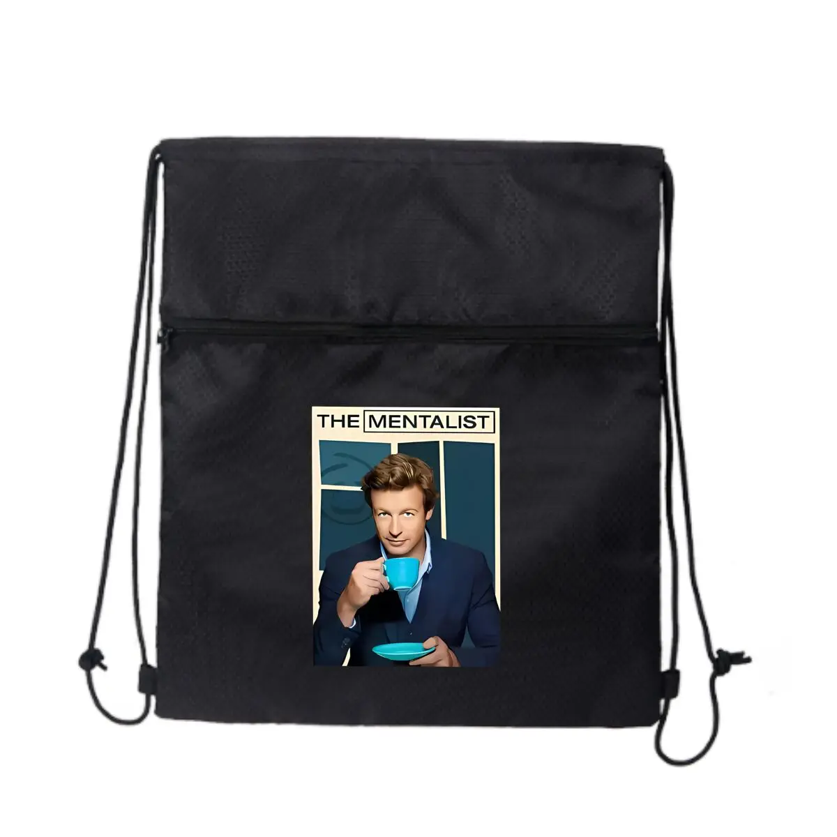 

Плакат с изображением психического ТВ-шоу, художественная мульти-сцена, круглая уличная сумка на шнурке, дизайн на молнии, сумка для отдыха и путешествий, фитнеса