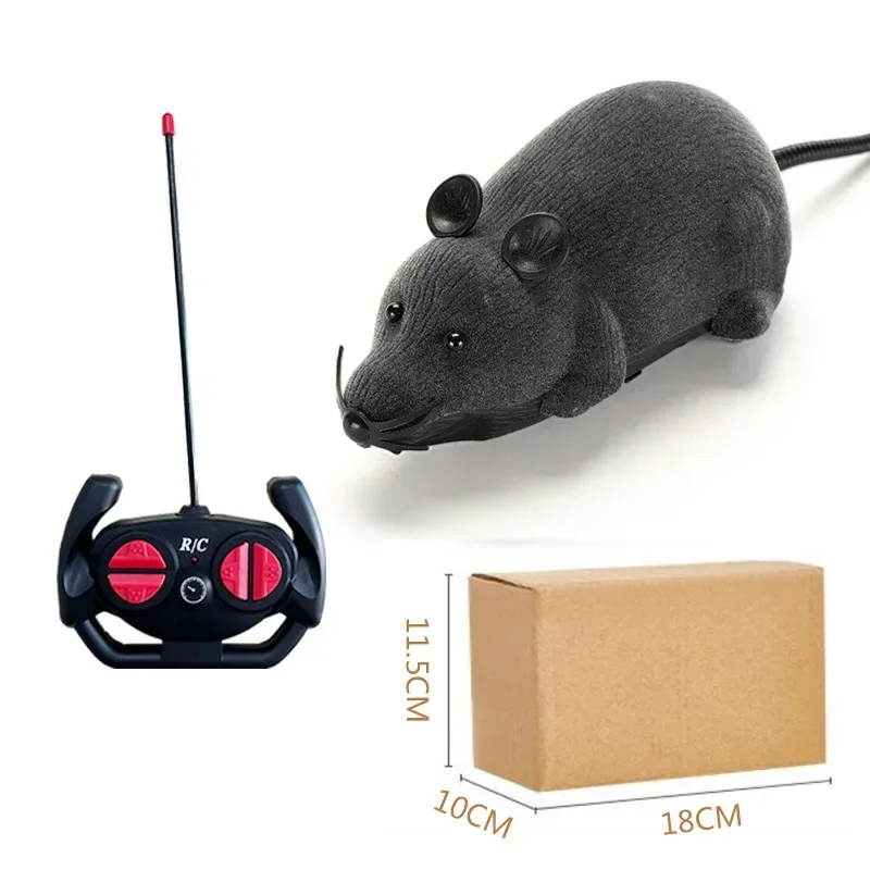 Souris Robot multicolore télécommandée, jouets amusants pour chat, Rat contrôlé sans fil, fournitures électriques interactives pour animaux de compagnie
