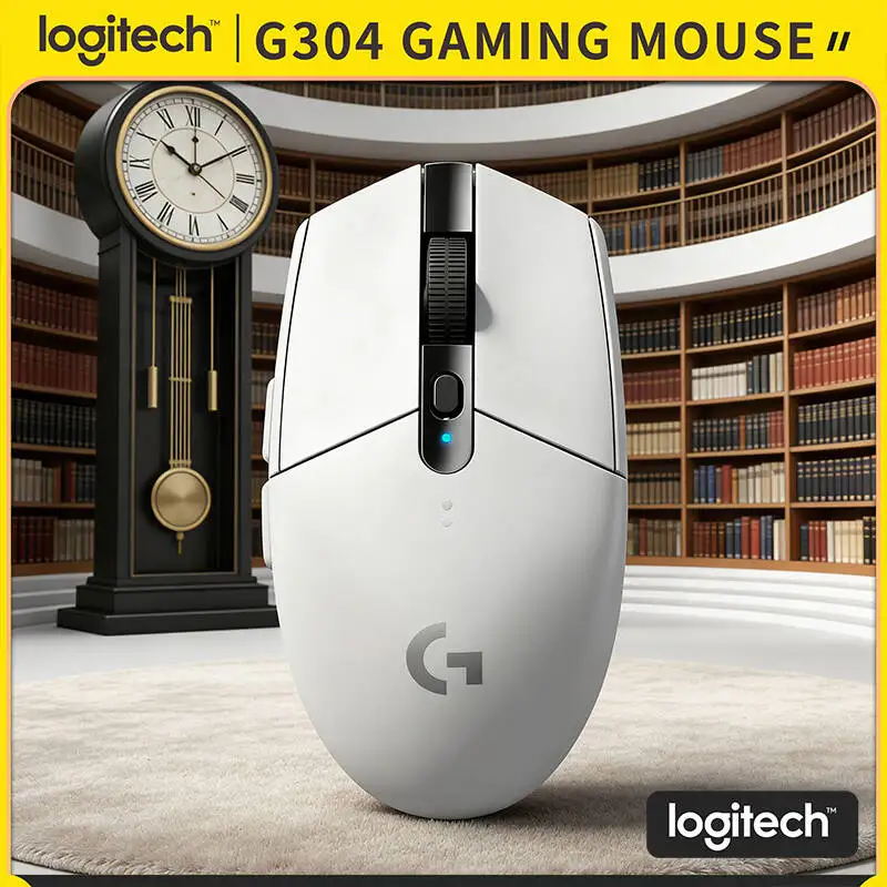 

Беспроводная мышь Logitech G304 LIGHTSPEED, 12000 точек на дюйм, датчик HERO, задержка 1 мс, аккумулятор 250 часов, эргономичная ручка, ПК, ноутбук, геймер