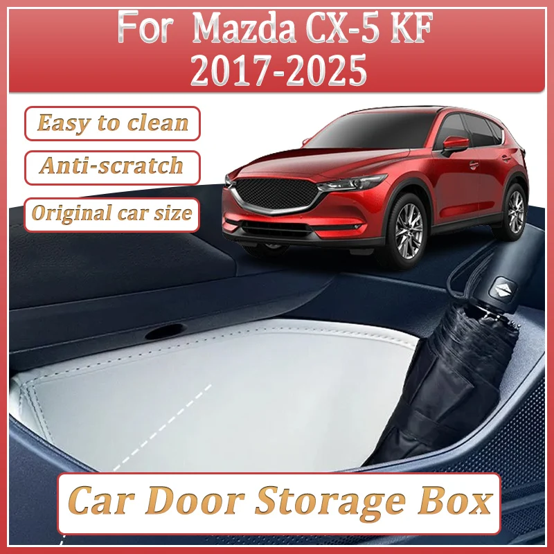 Cars Door Storage Box For Mazda CX 5 KF Tuning CX-5 MK2 2020 2017-2025 Storage Barrel Door Slot Storage Covers Auto Accessories