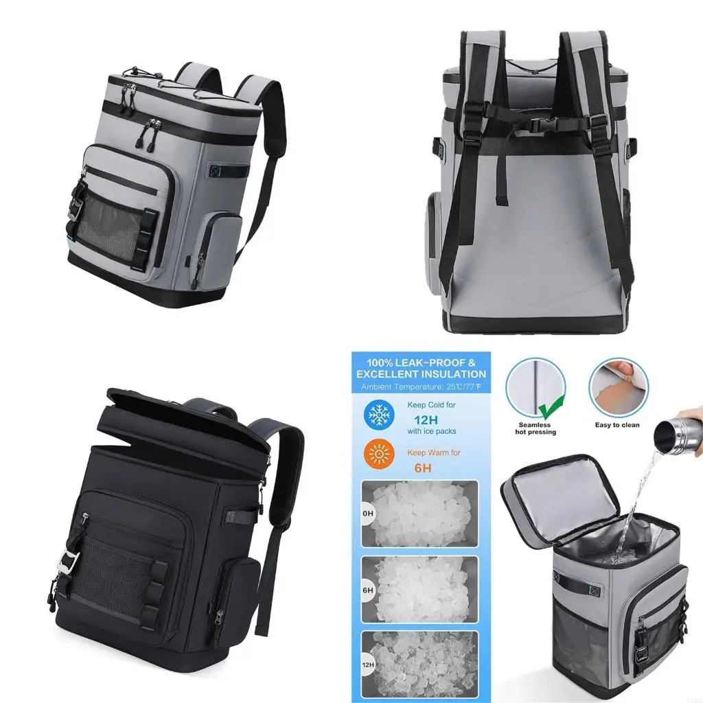 Multifunktionale Kühlrucksäcke, Outdoor-Picknicks, Kühltasche mit Wärmeisolierung, auslaufsicheres Oxford-Gewebe