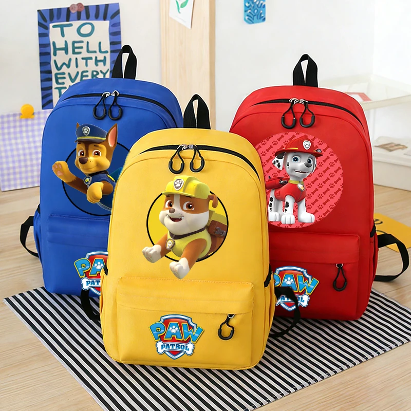 

Paws Patrol Backpack Leisure Durable Travel Party Game Gift Cute Anime for Boys Girl Student Pen Book Storage Back To School Bag