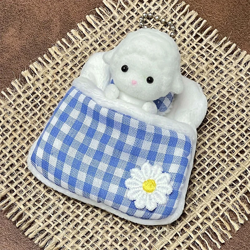 

Новая мини-плюшевая кукла Senbei Baby с милой пододеяльной сумкой с узлом-бабочкой и цветком