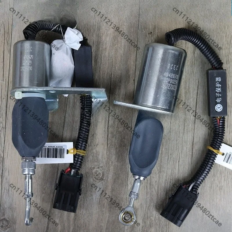 12V 24V Fuel Cut Off Solenoid Valve Engine Stop Electromagnet Flameout Switch Universal For Diesel Generator Diesel Engine