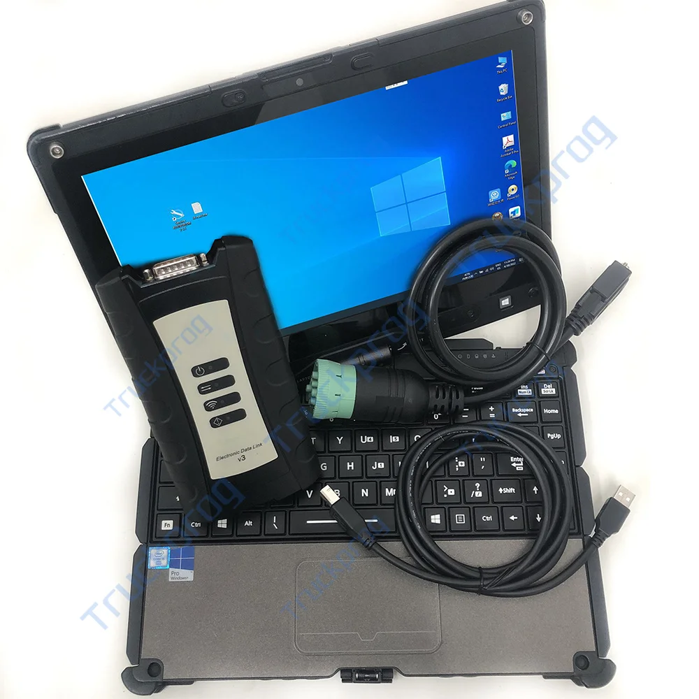 Getac v110 laptop V5.3 AG CF JD EDL V3 Electronic Data Link Service Advisor agricultural construction equipment diagnostic tool