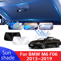 Car Sun Visor For BMW M6 F06 2013~2019 2014 2015 2016 2017 Auto Front Windshield Sunshade Heat Insulation Summer Accessories
